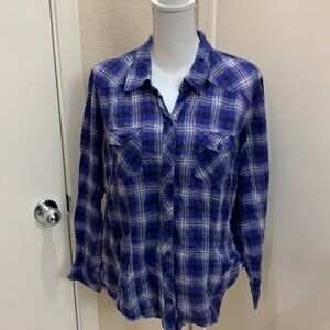 Torrid flannel with silver tinsel, size 0